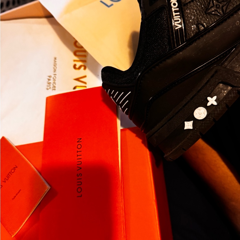Louis Vuitton Monogram Black Sneakers